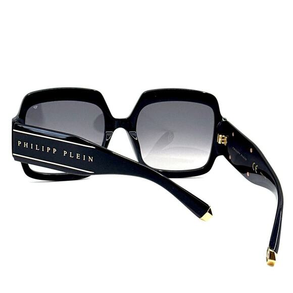 NEW!!! PHILIPP PLEIN Sunglasses Plein First Lady Dubai SPP038 Col.0700 Authentic - Picture 10 of 11